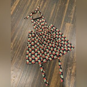 Cherry Print Kids Apron
